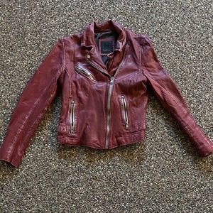 Mauritius Lambskin Red Leather Jacket
